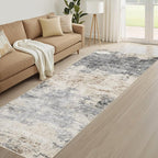 LOONGRUG Runner Rug 3x8 Washable Non-Slip Kitchen Neutral Modern Rug | Abstract - Image 8