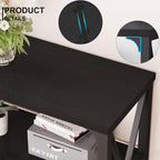 LVB Industrial Entryway Table, Farmhouse Rustic Console Tables Behind Couch - Image 3
