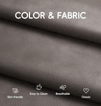 Hobestluk Small Bean Bag Chair Leather Beanbag Lazy Floor Sofa Bean Bags - Image 7