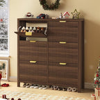 YOMILUVE 47.3" Shoe Cabinet Storage - Image 9