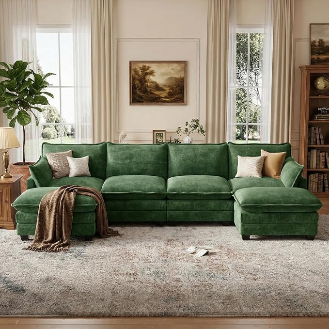 U Shaped Modular Sectional Sofa, Cloud Couch - Image 7