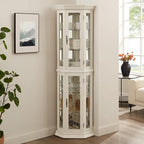 Glass Corner Display Cabinet - Image 6