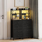 Furnulem Nightstands Set of 2, Tall Night Stand - Image 2