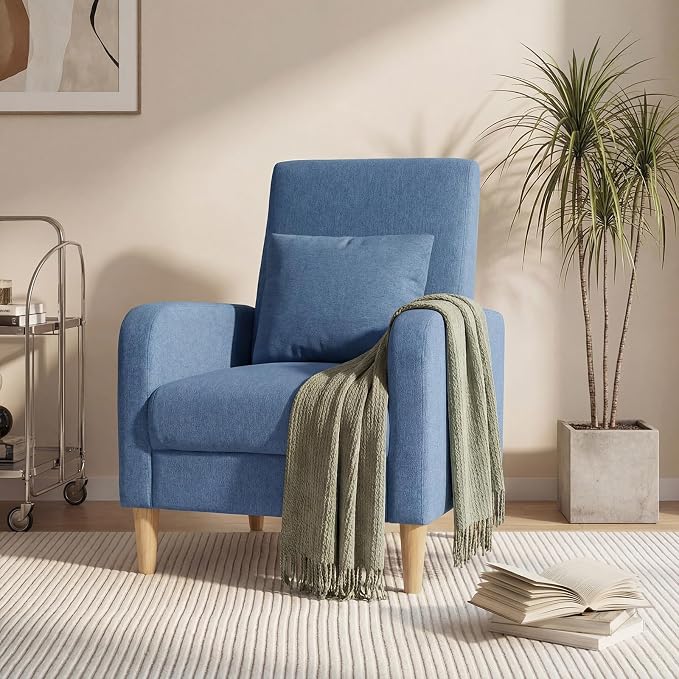 COLAMY Mid-Century Modern Upholstered Accent Chair - Image 11