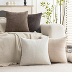 Set of 4 Soft Textured Decorative Throw Pillow Covers 12X20 Inch Cozy Farmhouse - Image 7