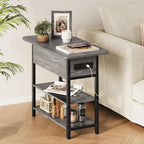 Yoobure End Table with Charging Station, Flip Top Side Table with USB Ports and - Image 8