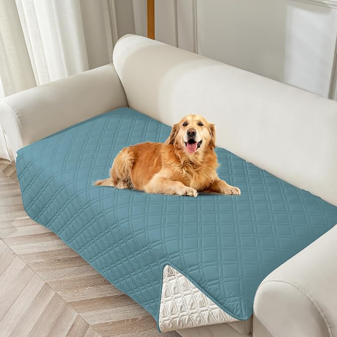 Genina Waterproof Couch Cover, Washable Anti-Slip 86.6 inch Sofa Covers by Genina