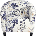 SearchI Club Chair Slipcover Stretch Barrel Chair Covers Printed Tub Chair by SearchI
