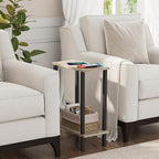 TUTOTAK Small Side Table, Narrow End Table, Skinny Sofa Table, Slim Nightstand - Image 5