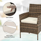 GarveeLife 3 Piece Patio Furniture Set, Rattan Outdoor Furniture - Image 4