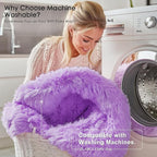 OLANLY 2x3 Machine Washable Small Bedside Rug, Soft Fluffy Shaggy Entryway - Image 2