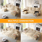 Modular Sectional Sleeper Sofa Bed, Couches - Image 7