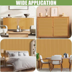 2 Pack Bamboo Wall Panel for Interior Wall Decor, Renewable Pole Wrap - Image 6