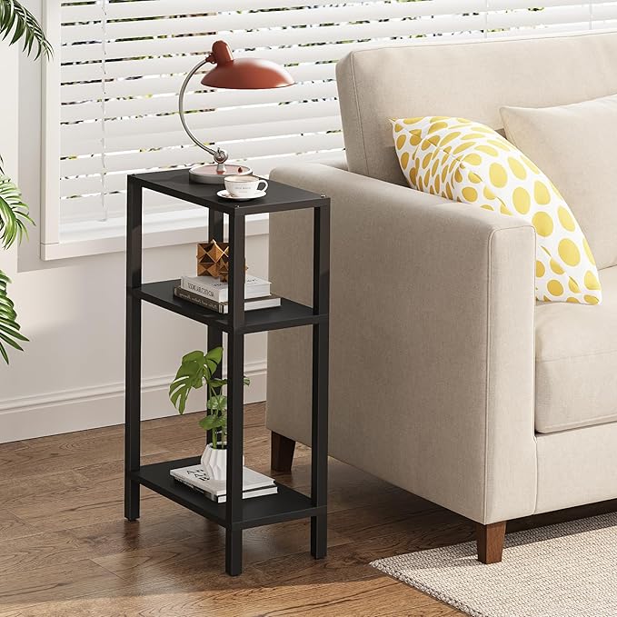 TUTOTAK Small Side Table, Narrow End Table, Skinny Sofa Table, Slim Nightstand - Image 2