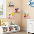 Forbena Pink Nursery Floating Shelves - Image 3