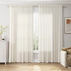 Extra Wide 100 Inch Linen Curtains by Nanspring