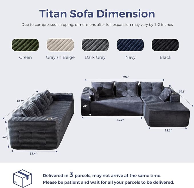MAXYOYO Modular Sectional Couch - Image 2