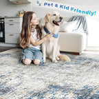 pmtsns Area Rugs 8x10 for Living Room: Washable Rug Modern Abstract Neutral - Image 5