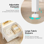 Lazzanto Night Stand Bedside Charger Bedroom - Image 6