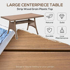 Outsunny 6 Piece Patio Furniture Set, PE Wicker Outdoor Furniture Conversation - Image 5