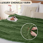 L'AGRATY Chunky Knit Throw Blanket - Image 3