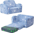 MeMoreCool Glowing Astronaut Planet Kids Chair, 2-in-1 Glow-in-the-Dark Space by MeMoreCool