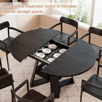 43.3in-59in Extendable Round Dining Table - Image 5
