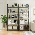 NUMENN 5 Tier Bookshelf, Tall Bookcase Shelf Storage Organizer, Modern Book - Image 4