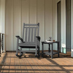 SERWALL Adirondack Table Outdoor Side Table- Gray - Image 6