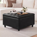 Weture Large Square Storage Ottoman Coffee Table, Oversized Square Ottoman by Weture