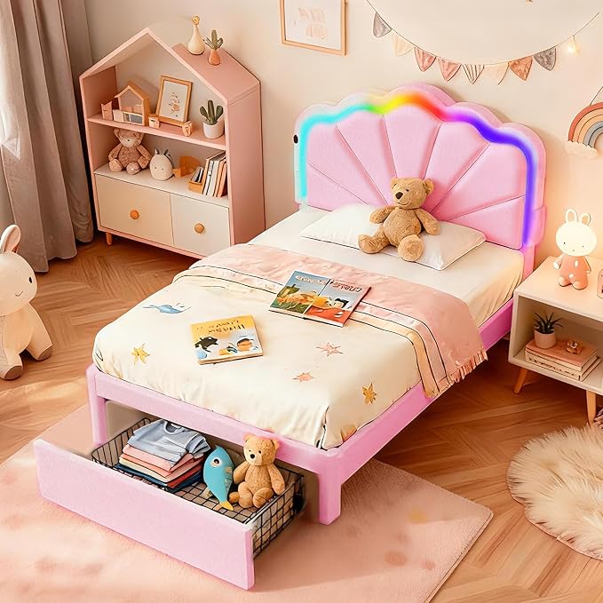 Twin Multifunctional Upholstered Bed，Children’s Bed - Image 3