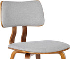 Armen Living Jaguar Mid Century Modern Dining Accent Chair - Image 9