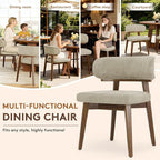 Dining Chairs Set of 4, Modern Upholstered Dining Chairs, Wooden Kitchen Chairs - Image 6