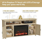 YESHOMY Fireplace TV Stand for Television up to 65+ Inch - Image 3