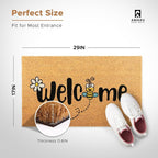 Coir Welcome Mat, 17 x 29 in | 100% Natural Coir, Anti-Shedding, Durable PVC - Image 2
