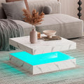 HedoAjim White Marble LED Coffee Table by HedoAjim