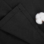 Extra Long Black Linen Curtains Linen 95 Inch Length - Image 9