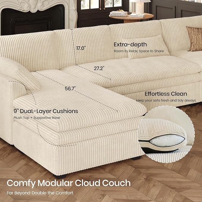 Belffin Large Modular Sectional Sofa - Image 5