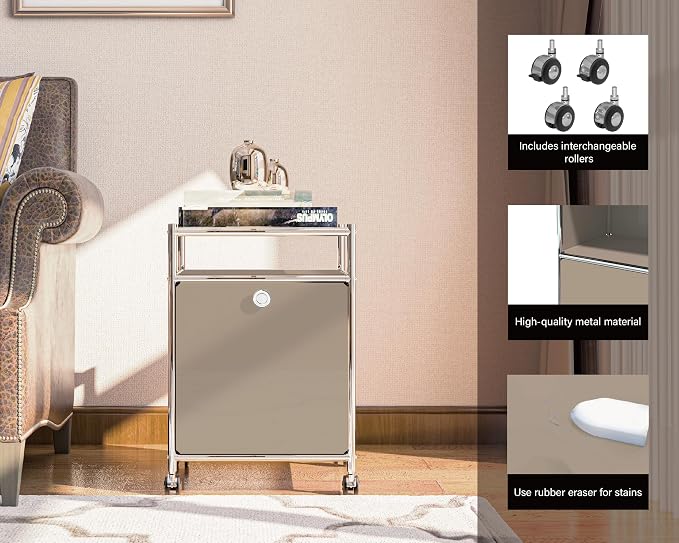Elegant Matte Storage Cart - Image 3
