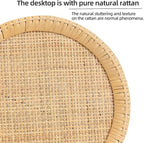 Drink Table，Rattan Round Small Side Table - Image 5