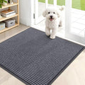 OLANLY Front Door Mat 35x30, Waterproof Heavy-Duty Indoor Outdoor Doormat | Grey by OLANLY