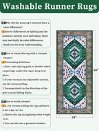 SERISSA 2x5 Washable Non Slip Boho Runner Rug - Image 6