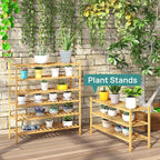 viewcare 3-Tier Long Shoe Rack, Bamboo Wood Shoe Rack - Image 8