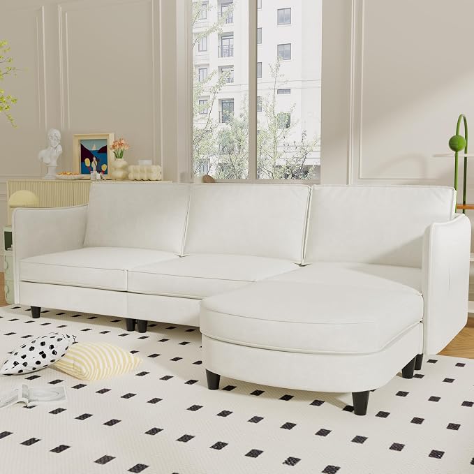 Ball & Cast 107.8" Large 4-Seater Modular Sectional Sofa Bed - Image 4