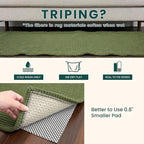 KOZYFLY Woven 2x5 Entry Runner Rug, Washable Runners - Image 8