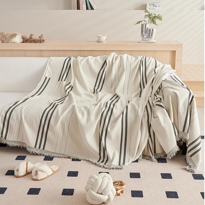DREAMINGO Couch Cover Reversible Chenille 3 Seat Sofa Covers - Image 2