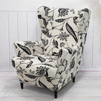 HAOYONG Wing Chair Slipcovers Printed Wingback Chair Covers 2 Pieces Wingback - Image 2