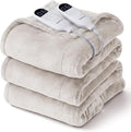 Bedsure Heated Blanket King Size, Dual Control Electric Blanket, Cream | by Unknown