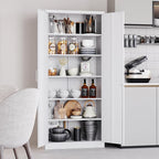 White Metal Storage Cabinet - Image 2