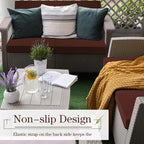 Newwiee 8 Pcs Stretch Patio Outdoor Cushion Covers Replacement, Dark Coffee | 4 - Image 2